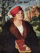 Lucas Cranach the Elder Portrat des Dr. Johannes Cuspinian oil painting on canvas